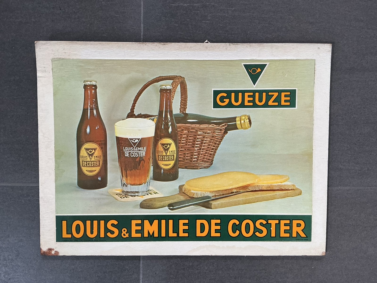 Assiette publicitaire ancienne de Louis & Emile De Coster -, Enlèvement ou Envoi, Comme neuf
