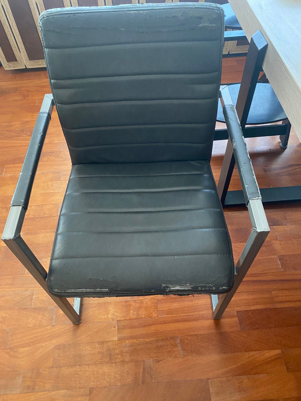 6 eetkamer stoelen, Maison & Meubles, Chaises, Enlèvement, Utilisé, Cuir, Cinq, Six Chaises ou plus