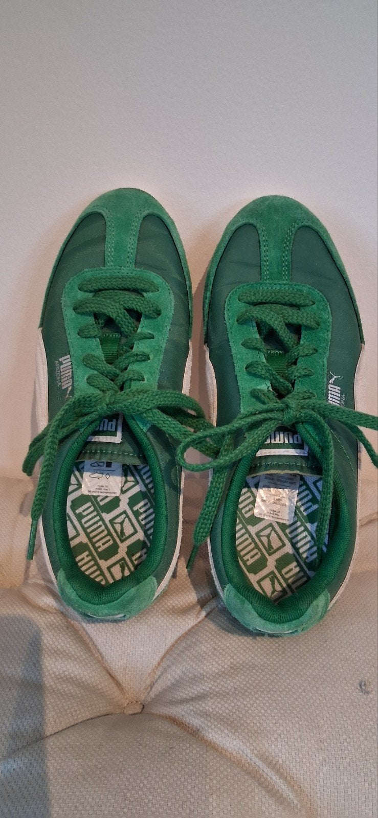 Puma groene damessneakers maat 38, Ophalen of Verzenden