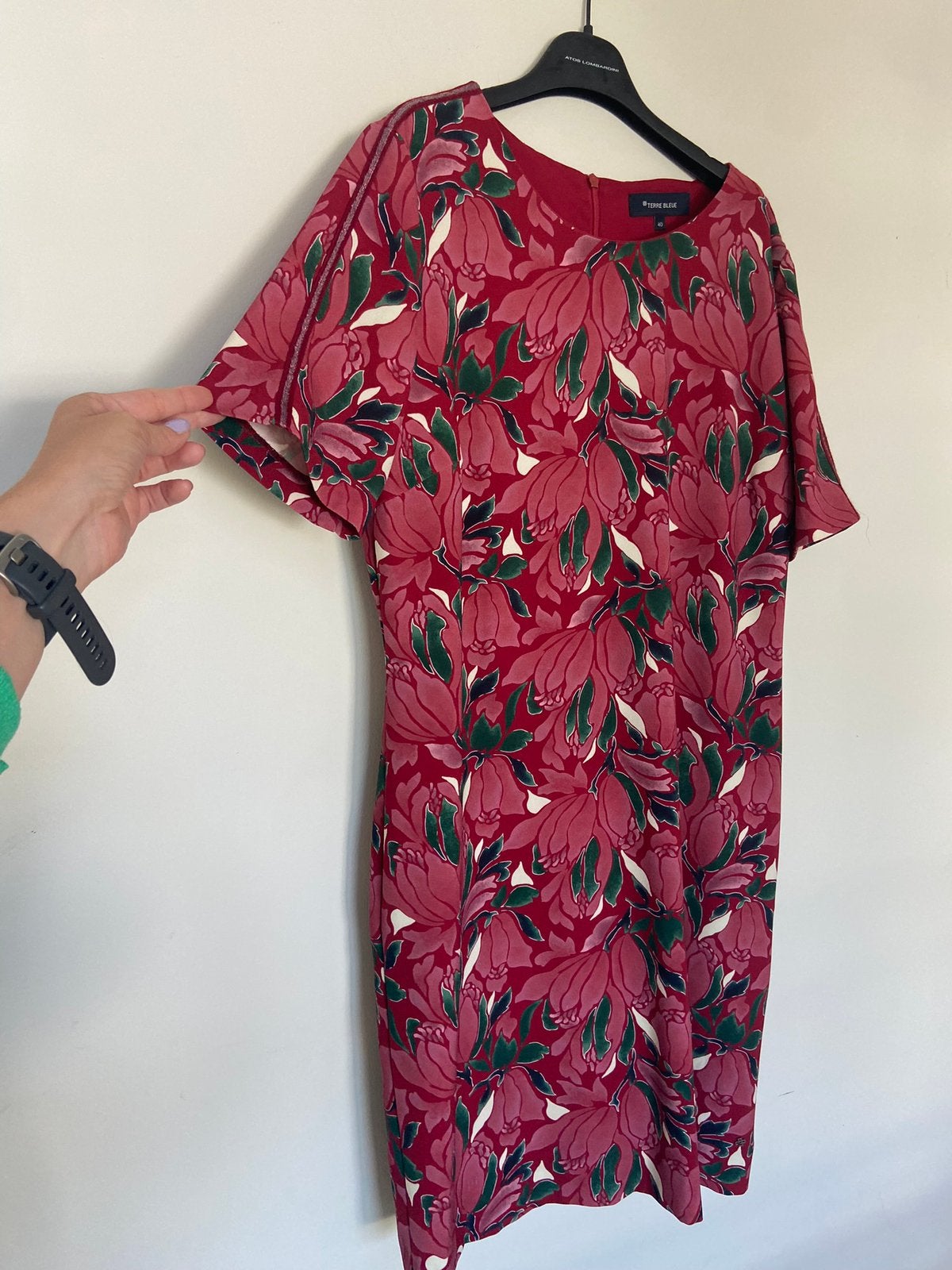 Terre bleue jurkje bloemenprint maat 40, Kleding | Dames, Ophalen of Verzenden, Zo goed als nieuw, Maat 38/40 (M)