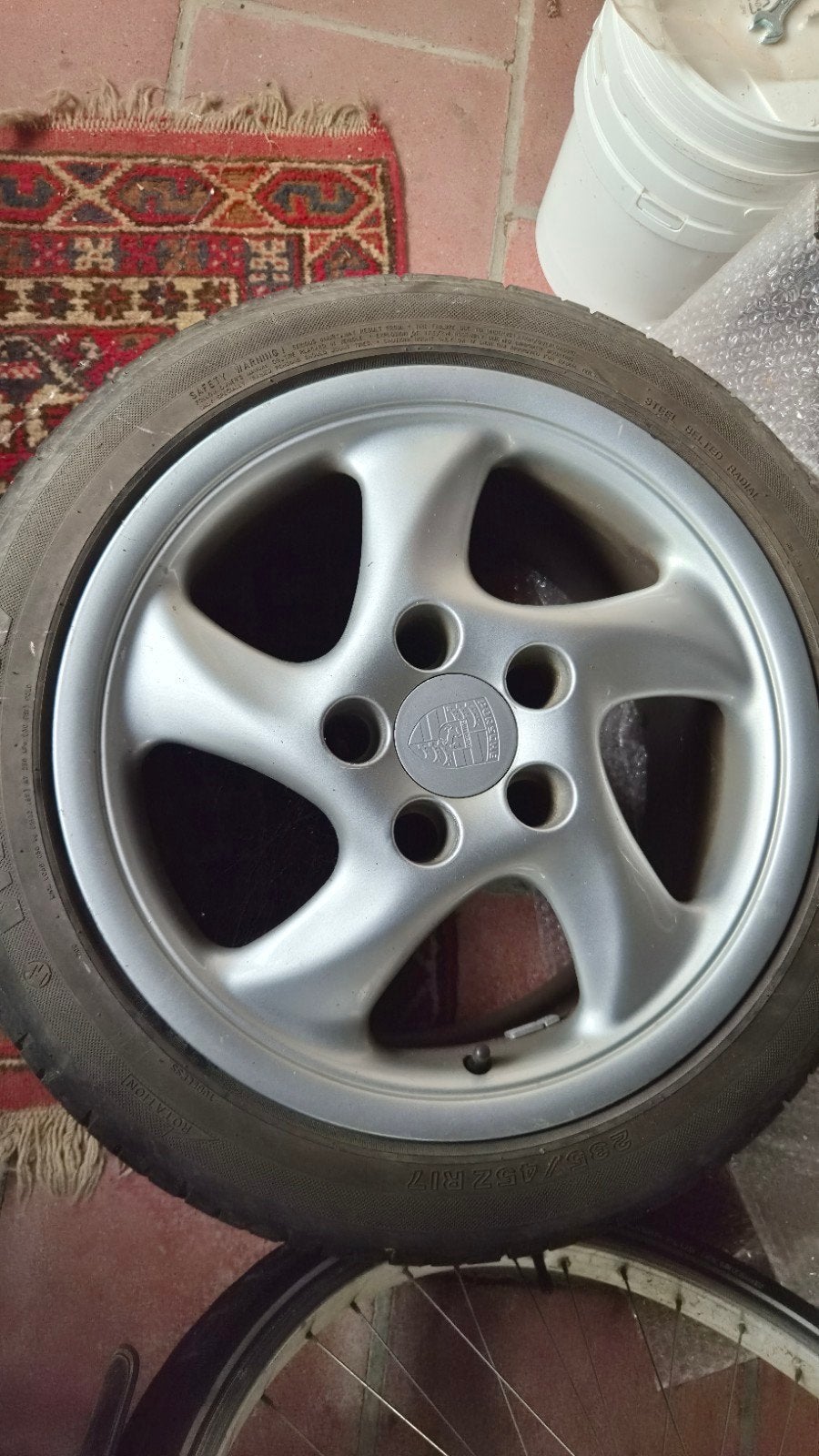 17inch Porsche cup3 REPLICA WHEELS, Auto diversen, Ophalen, Gebruikt