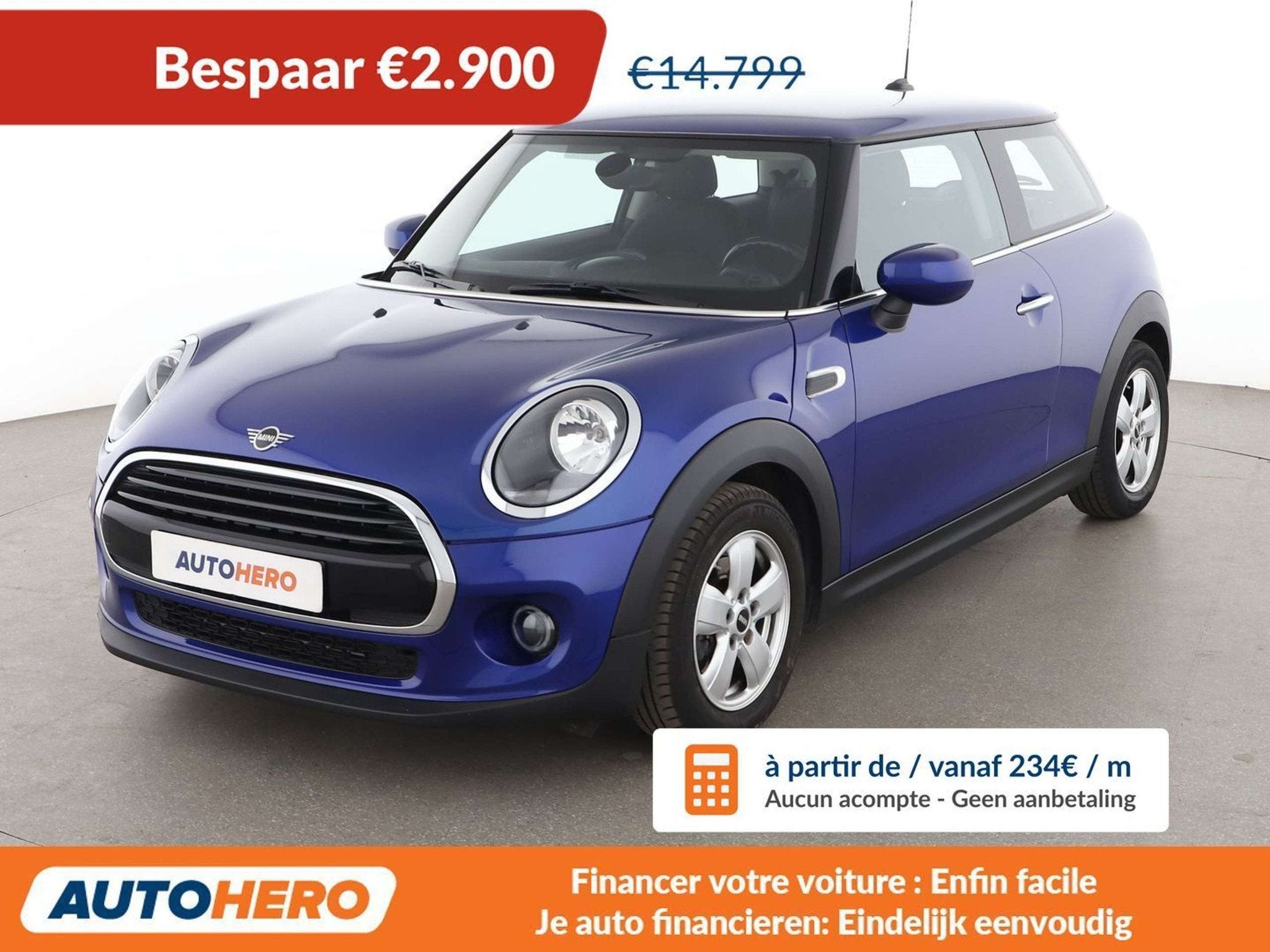 MINI Cooper Cooper (bj 2020), Auto's, Stof, Gebruikt, Euro 6, Lichtsensor