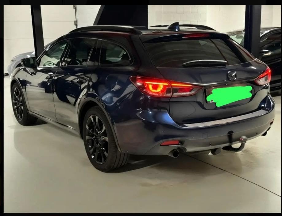 Mooie Mazda 6 te koop, Autos, Mazda, Cuir et Alcantara, Euro 6, Noir, 5 portes