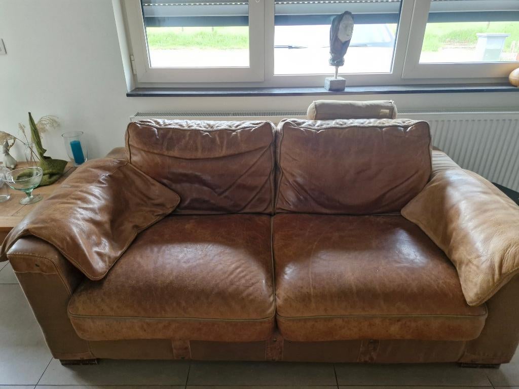 lederen salon, Ophalen, Gebruikt, Leer