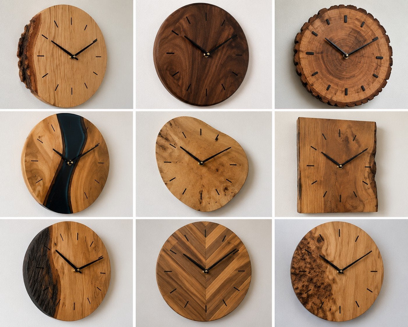 Handgemaakte houten wandklokken, Ophalen