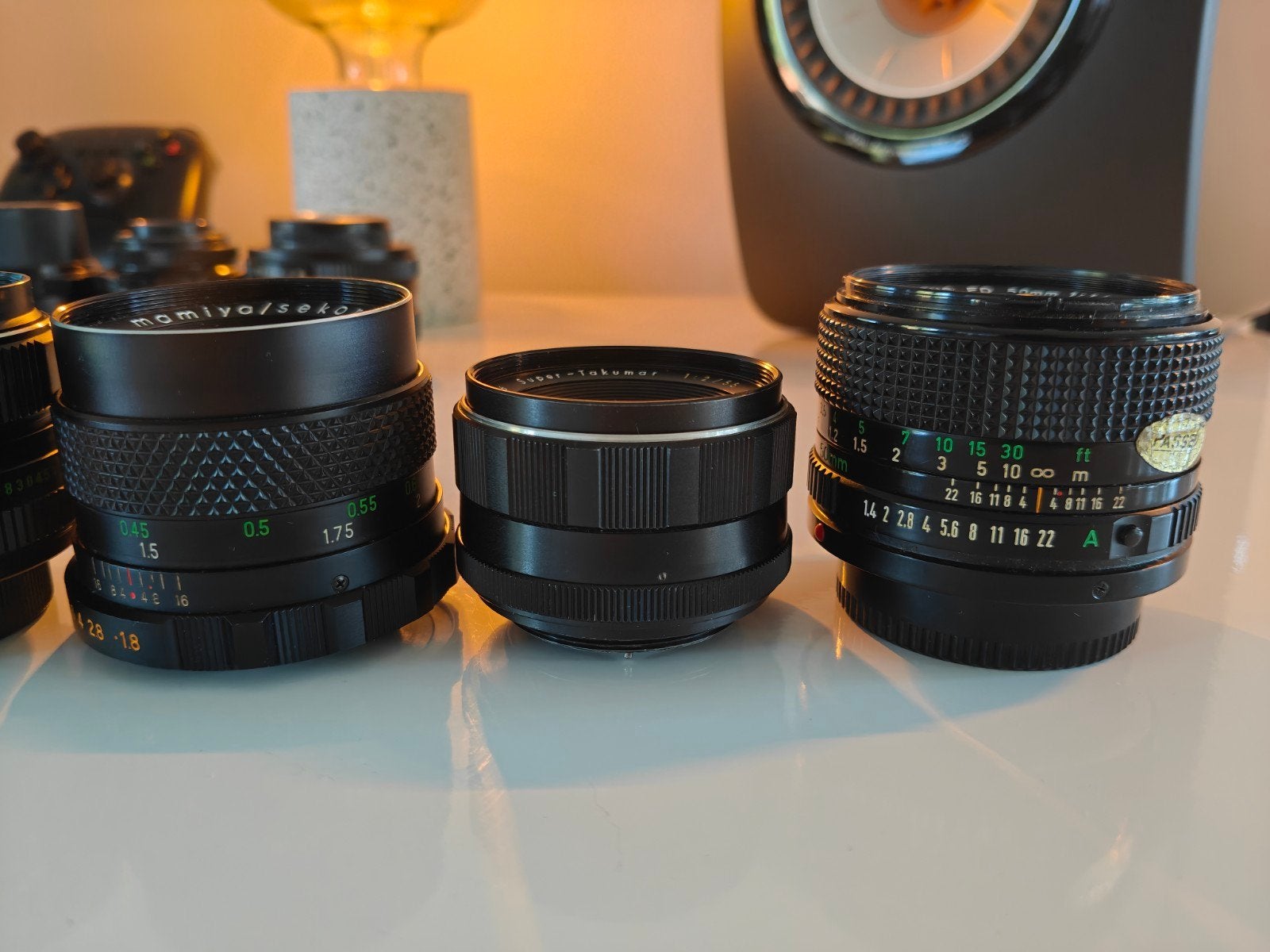 Vintage lenzen, canon, takumar, Helios, mamiya, Audio, Tv en Foto, Ophalen of Verzenden, Canon