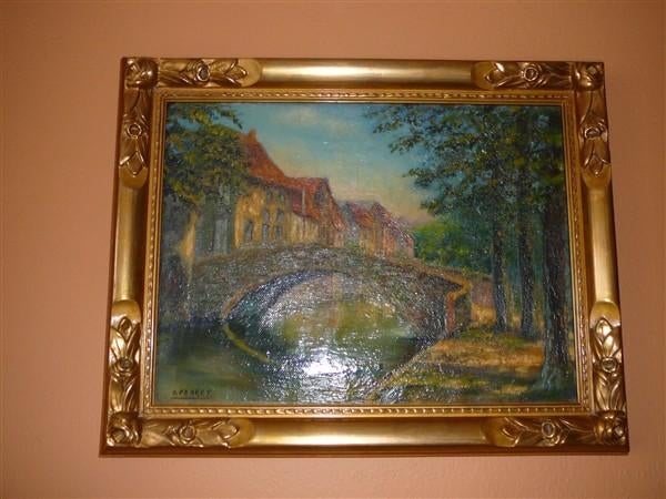 Mooie oude schilderij met mooie kader, Enlèvement