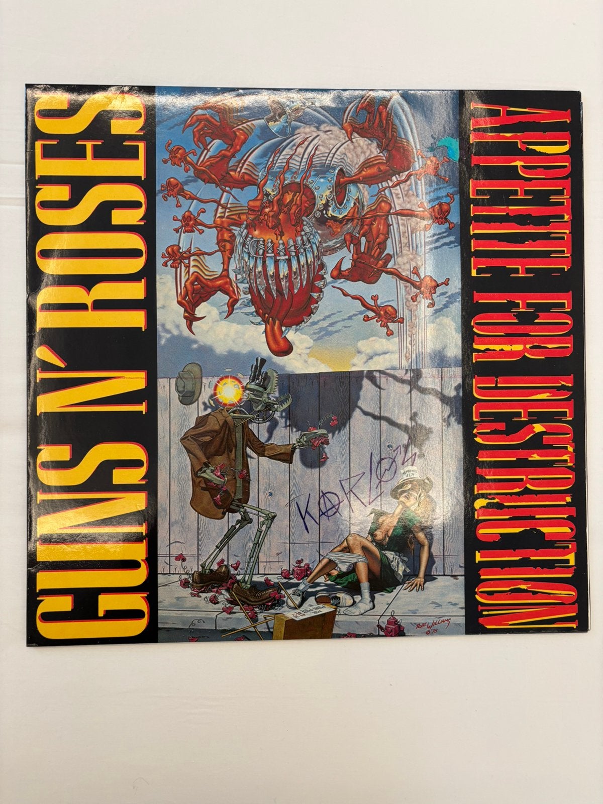 Lp 1987 guns n roses - appetite for destruction viny nm, CD & DVD, Vinyles | Hardrock & Metal, Enlèvement ou Envoi, Comme neuf