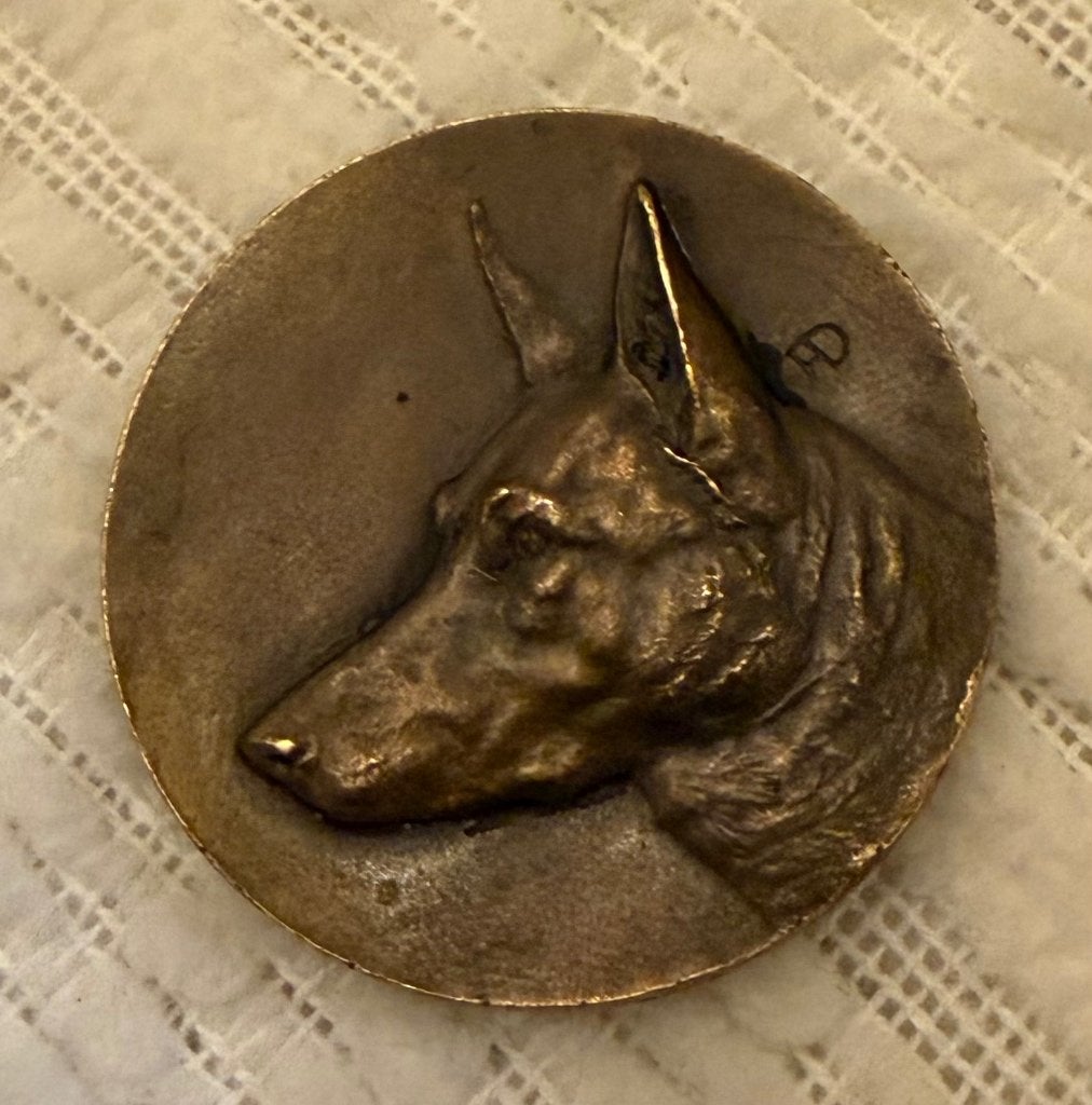 Médaille chien de berger d’Alsace., Antiquités & Art, Enlèvement ou Envoi
