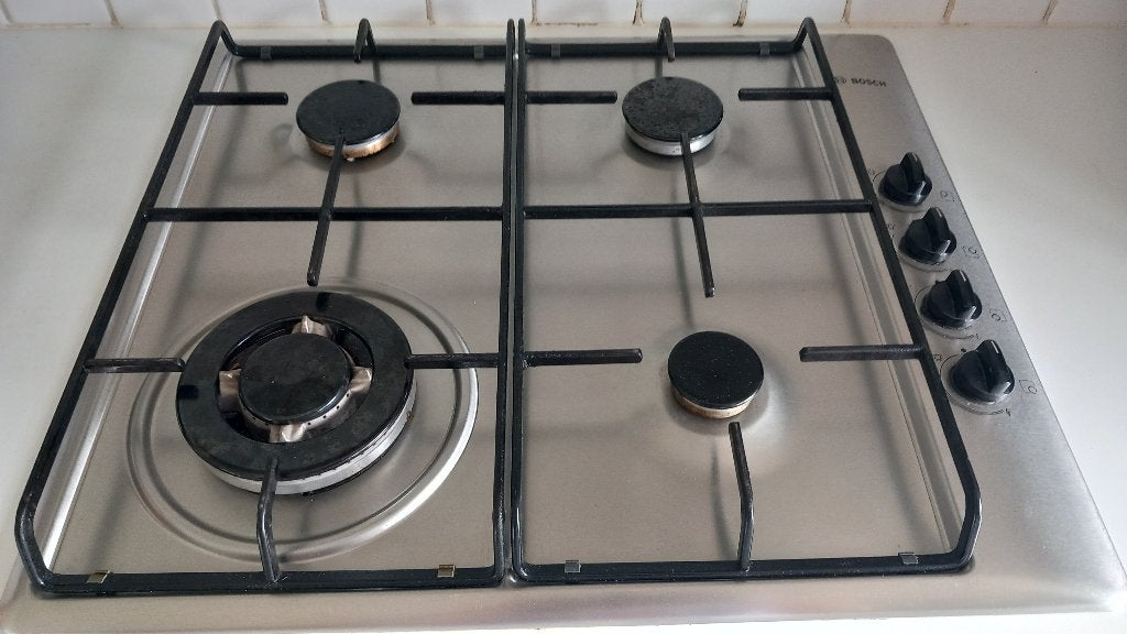 Gas kookplaat, Electroménager, Gaz, 4 zones de cuisson, Encastré, Comme neuf