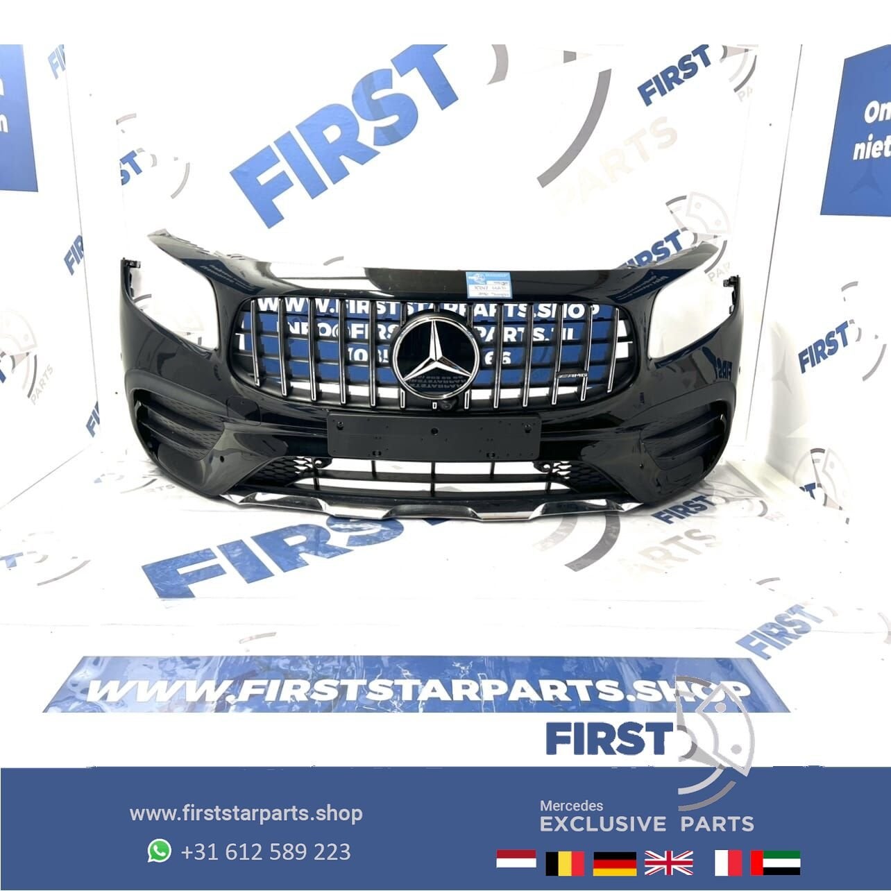 X247 GLB35 AMG VOORBUMPER GLB35 BUMPER + GT GRIL W247 ORIGIN, Gebruikt, -, Voor, Ophalen of Verzenden