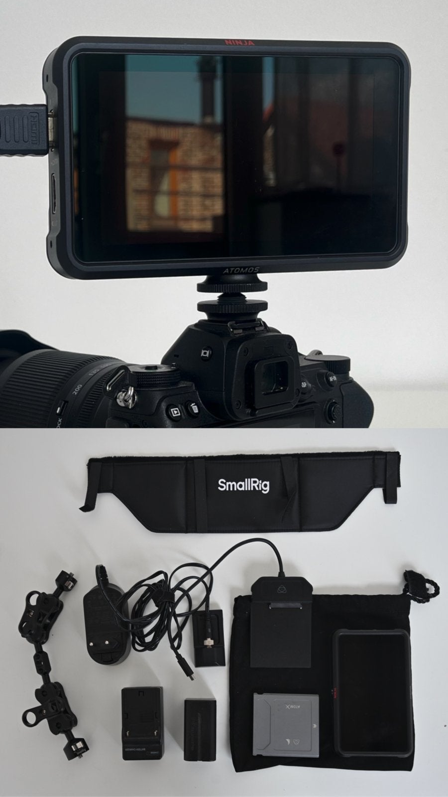 Atomos Ninja V Complete Monitor Set + Magic Arm | Als nieuw, Overige merken, HDMI, Touchscreen, IPS