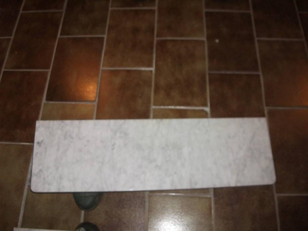 witte marmer tablet,75x22x2cm,afgeronde hoeken,vanaf 59€,, Doe-het-zelf en Bouw, Platen en Panelen, Ophalen, Nieuw, Overige materialen