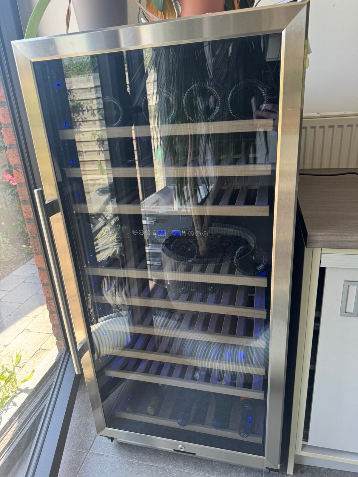 Wijnklimaatkast gastro inox, Elektronische apparatuur, Ophalen, Zo goed als nieuw