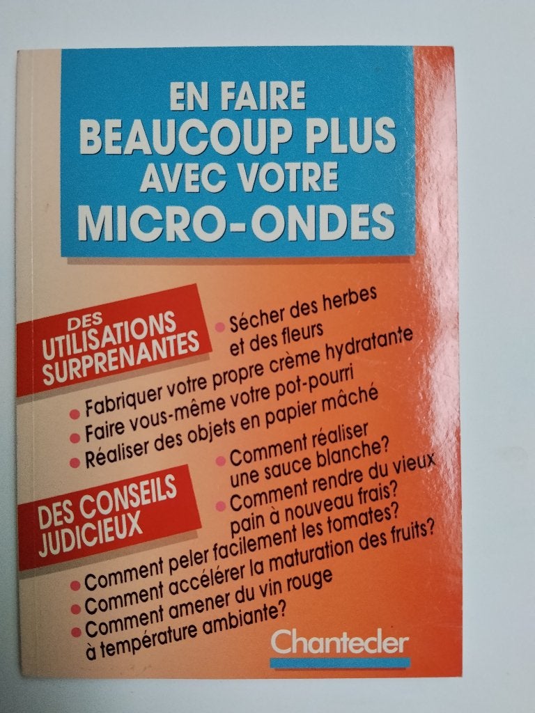 En faire beaucoup plus avec votre micro-ondes, Ophalen of Verzenden, Gelezen