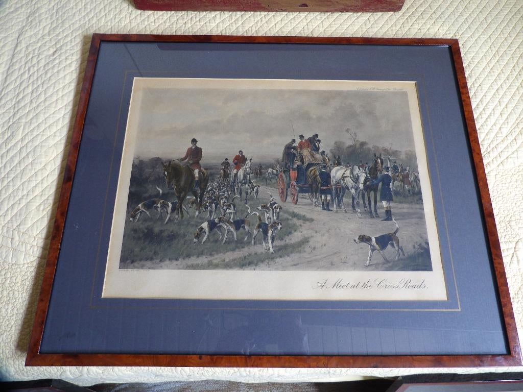 oude antieke engelse prenten, Ophalen, 1980 tot heden, Buitenland, Zo goed als nieuw