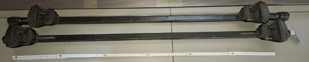 Thule dakdragers met Thule 753-klemmen, Auto diversen, Dakdragers, Ophalen, Gebruikt