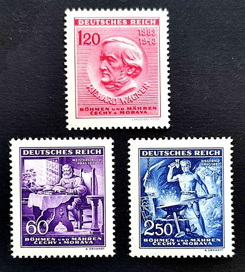 Dt.Reich: 130ste verjaardag Richard Wagner 1943 POSTFRIS, Enlèvement ou Envoi, Autres périodes, Non oblitéré