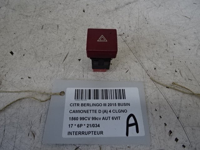 COMMUTATEUR Citroën Berlingo (01-2008/04-2021) (96583113KR), Citroën, Kontakt-citroen@citroen.com, Utilisé, Citroën Deutschland GmbH