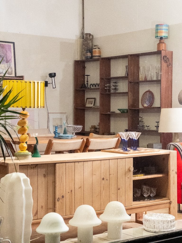 Vintage dressoir, mid century, Maison & Meubles, Armoires | Buffets, Utilisé, Moins de 100 cm, 200 cm ou plus, 25 à 50 cm, Avec tiroir(s)