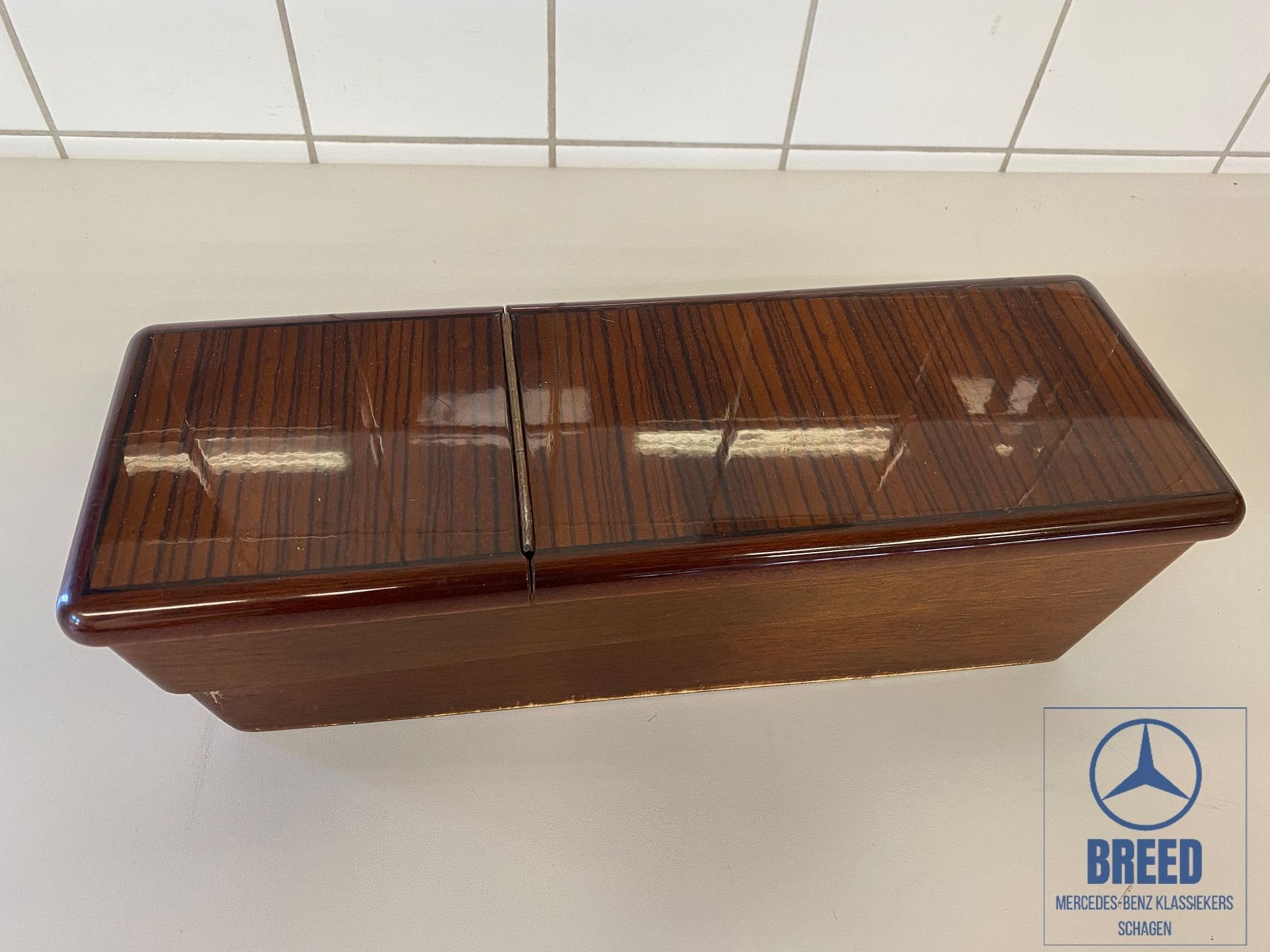 Opbergbox middenconsole Zebrano voor Mercedes-Benz W123, Utilisé, -, -, Enlèvement ou Envoi