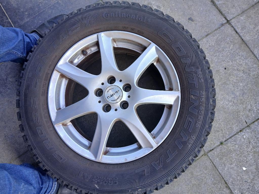 Allu velgen met banden 215/65 R16  98T, Ophalen, 215 mm, 16 inch, All Season
