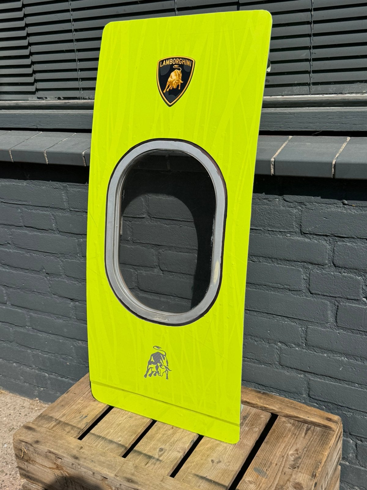 Objet d'art de décoration de voiture Lamborghini, Jaune, 82 cm, Objet, Enlèvement