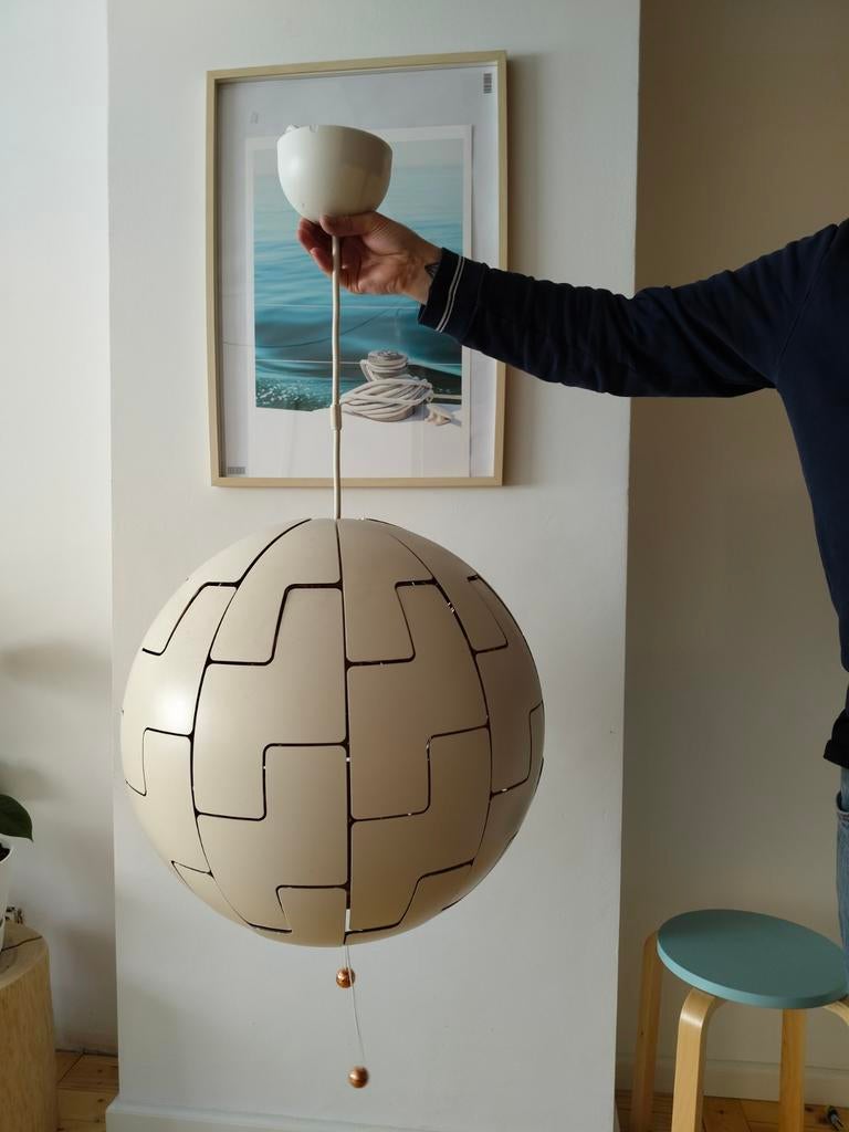 Hanglamp Ikea ps2014 brons 52cm, Huis en Inrichting, Lampen | Hanglampen, Ophalen, Zo goed als nieuw, Kunststof, 50 tot 75 cm