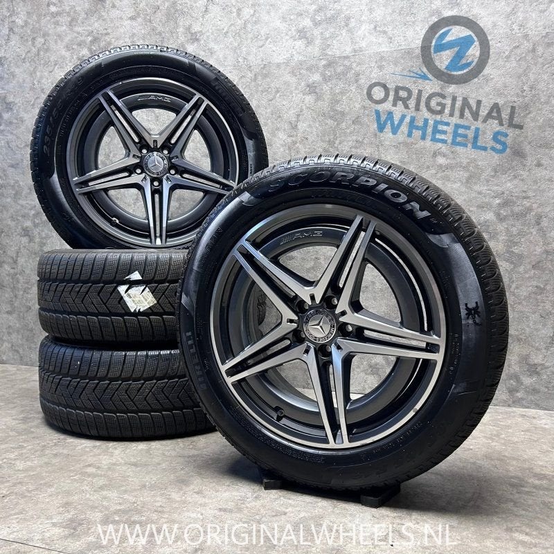 19 inch originele AMG velgen + winterbanden Mercedes EQC A29, Pneus et Jantes, Pneus hiver, -, 19 pouces