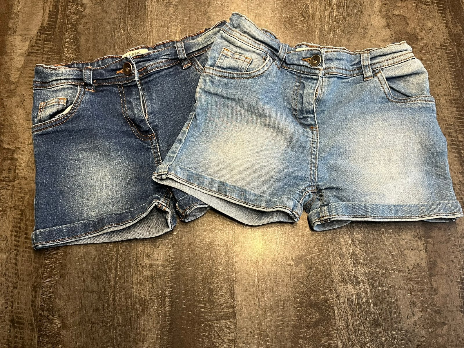 2 jeanshort pure basic 8 jaar, Enfants & Bébés, Vêtements enfant | Taille 128, Enlèvement ou Envoi, Comme neuf