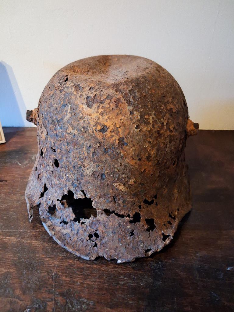 Coque de casque allemand ww1, Collections, Enlèvement ou Envoi, Armée de terre, Casque ou Béret