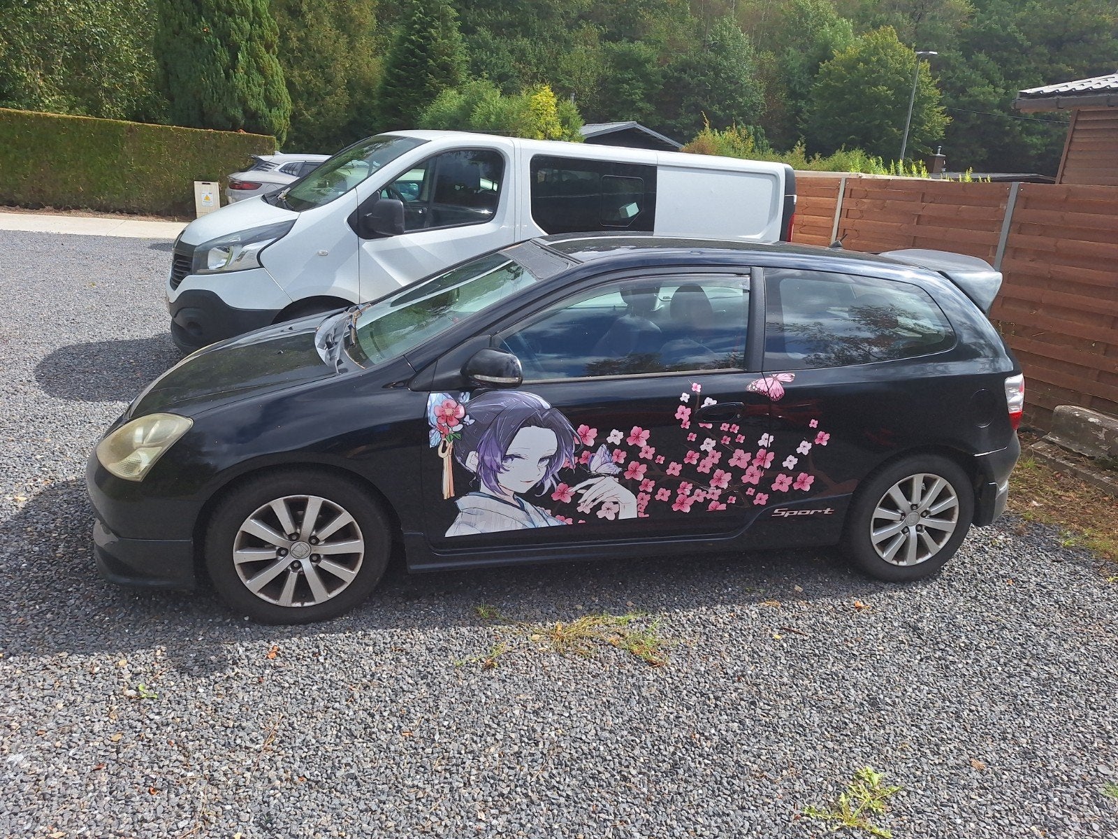 honda civic 2005, Auto's, Honda, Voorwielaandrijving, 4 cilinders, Zwart, Leder