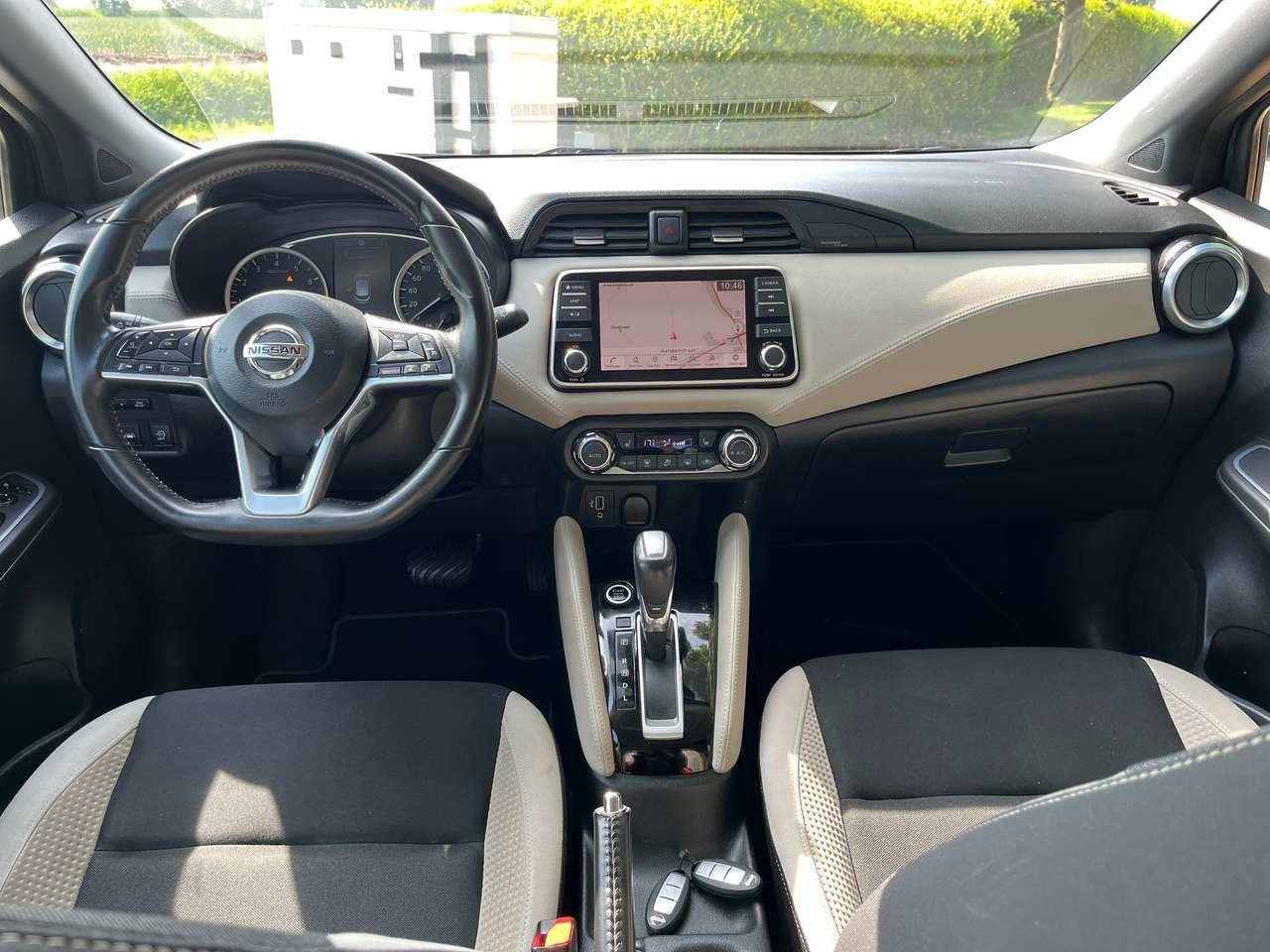 Nissan Micra 1.0 IG-T Tekna Xtronic/63900km/Camera/Navi/Cru, Zwart, https://public.car-pass.be/vhr/184f6767-a1bf-46d7-b448-b18c55806bb1