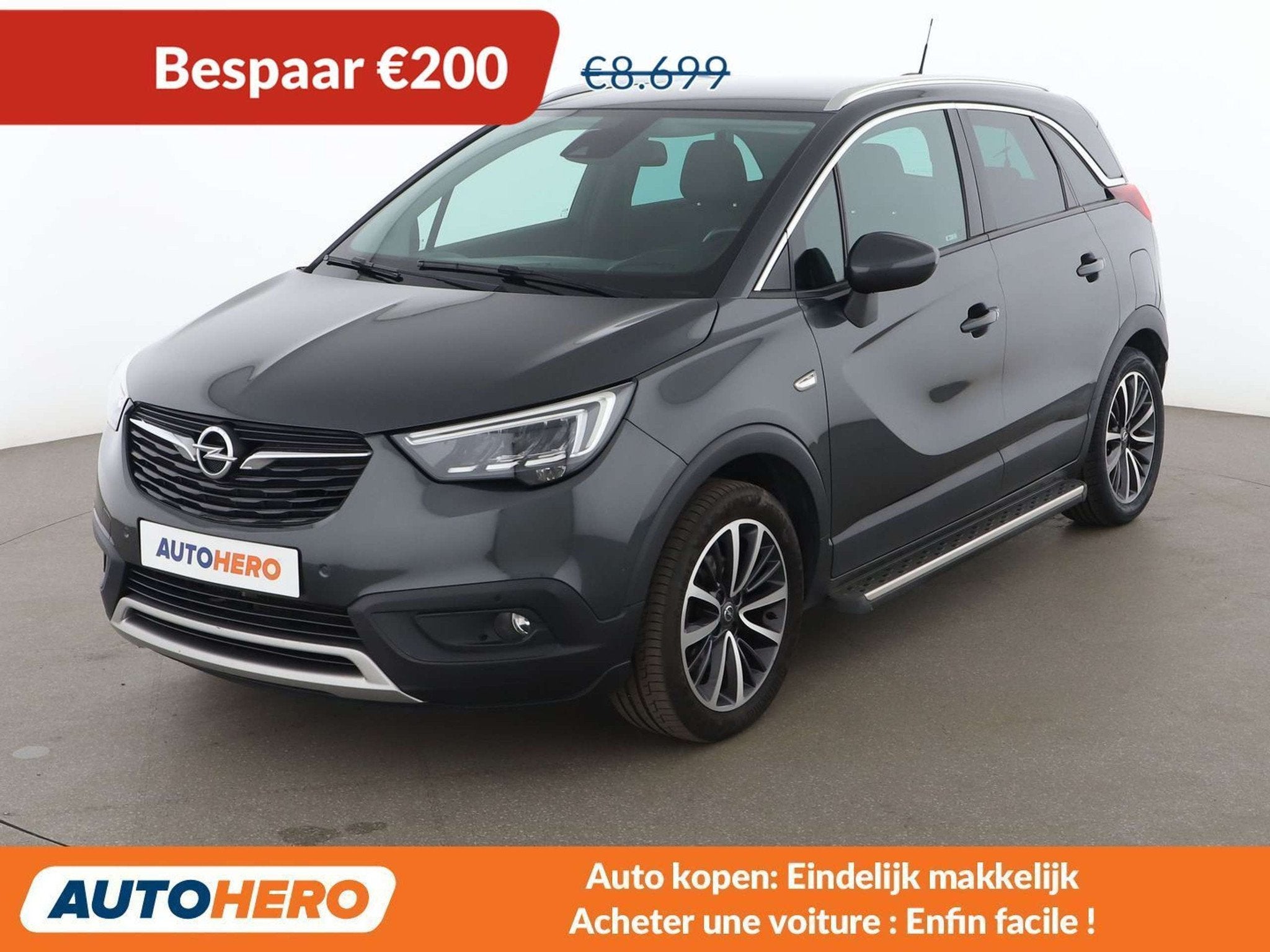 Opel Crossland X 1.2 Turbo INNOVATION (bj 2018), Voorwielaandrijving, 116 g/km, Gebruikt, Zwart