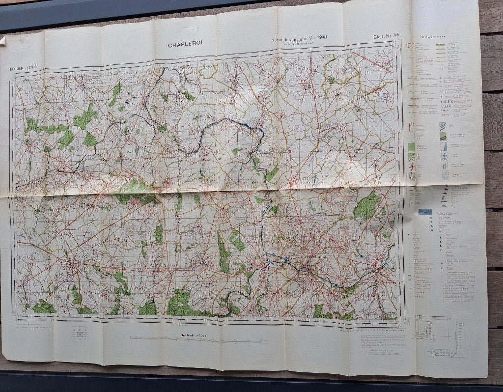 Carte allemande Charleroi 1941, Enlèvement ou Envoi, Armée de terre, Autres types