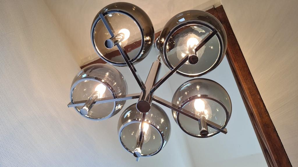 Pendant, hanglamp, Gaetano Sciolari, Sciolari lighting, 70s, Ophalen