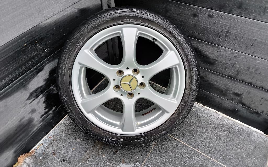 Mercedes BBS velg en band.25€, Auto-onderdelen, Banden en Velgen, Ophalen, Banden en Velgen, 17 inch, Personenwagen