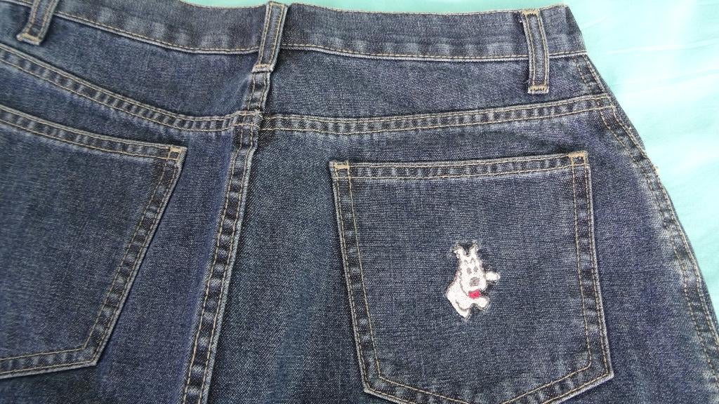 JUPE EN JEAN « TINTIN », Vêtements | Femmes, Taille 38/40 (M), Enlèvement ou Envoi, Comme neuf, Tintin