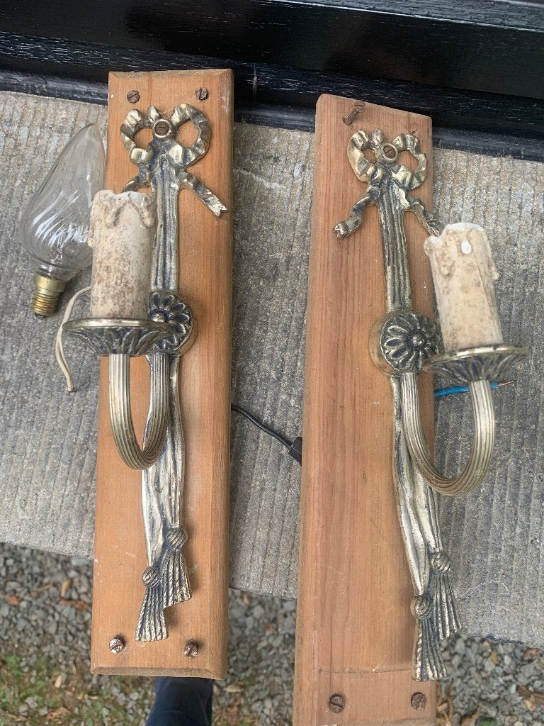 Lampe murale ancienne Lustria 2 pièces, Enlèvement ou Envoi