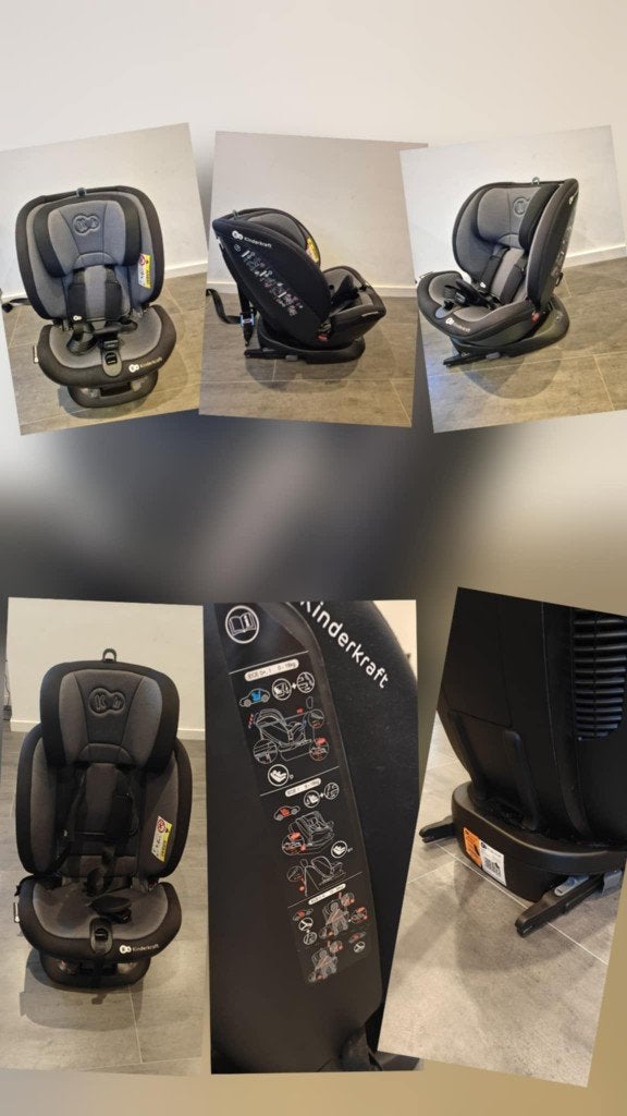 Autostoel Kinderkraft 0-36kg, Kinderen en Baby's, Verstelbare rugleuning, Gebruikt, Isofix, Ophalen