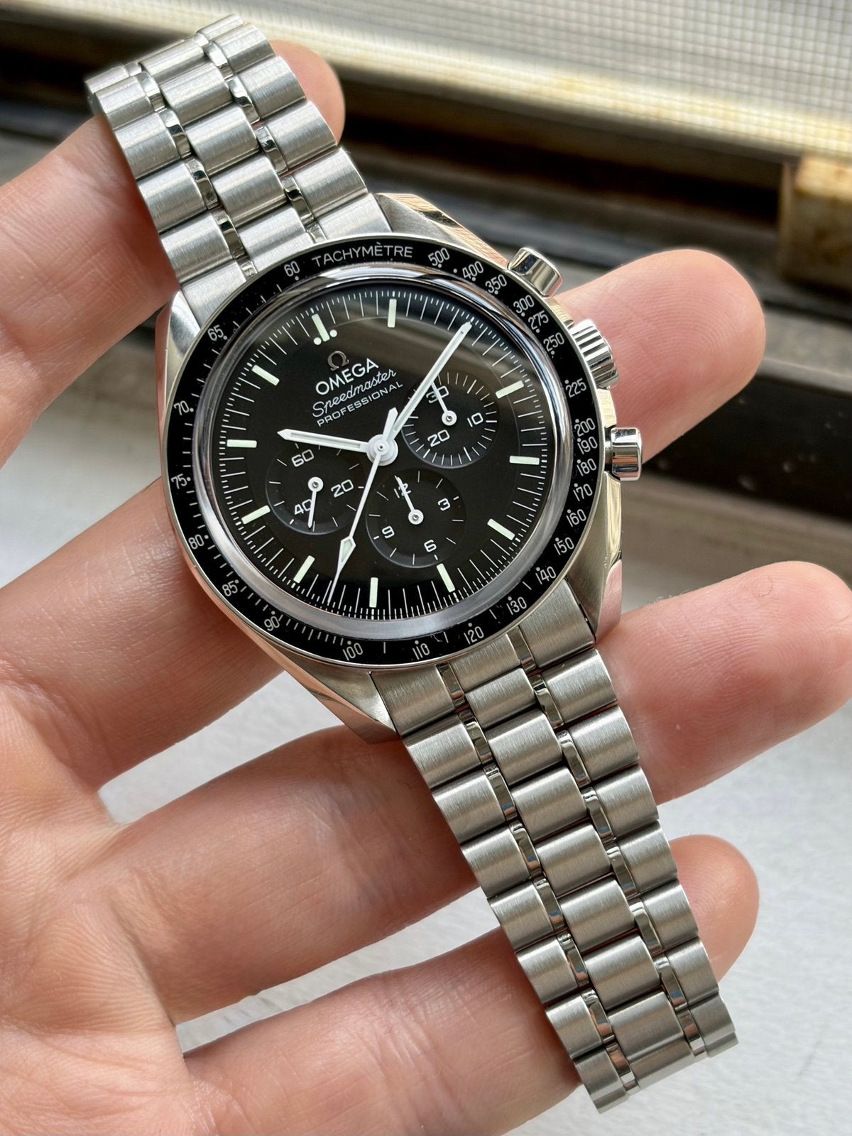 Omega Speedmaster Moonwatch, Handtassen en Accessoires, Horloges | Heren, Ophalen of Verzenden, Nieuw, Polshorloge, Omega