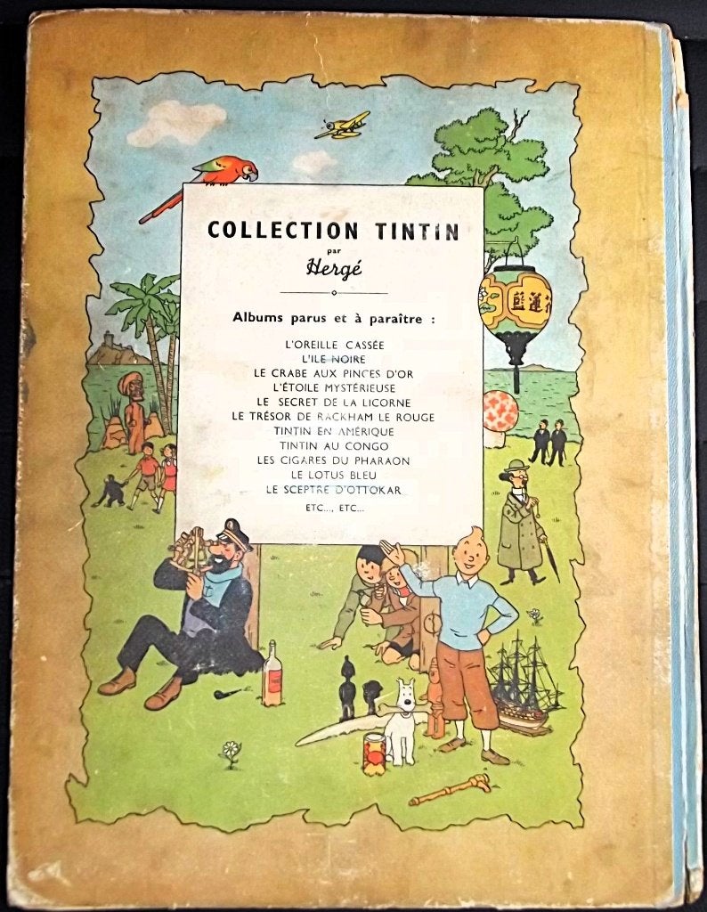 Tintin - L'île Noire, Livres, Une BD, Enlèvement ou Envoi, Utilisé, Hergé.
