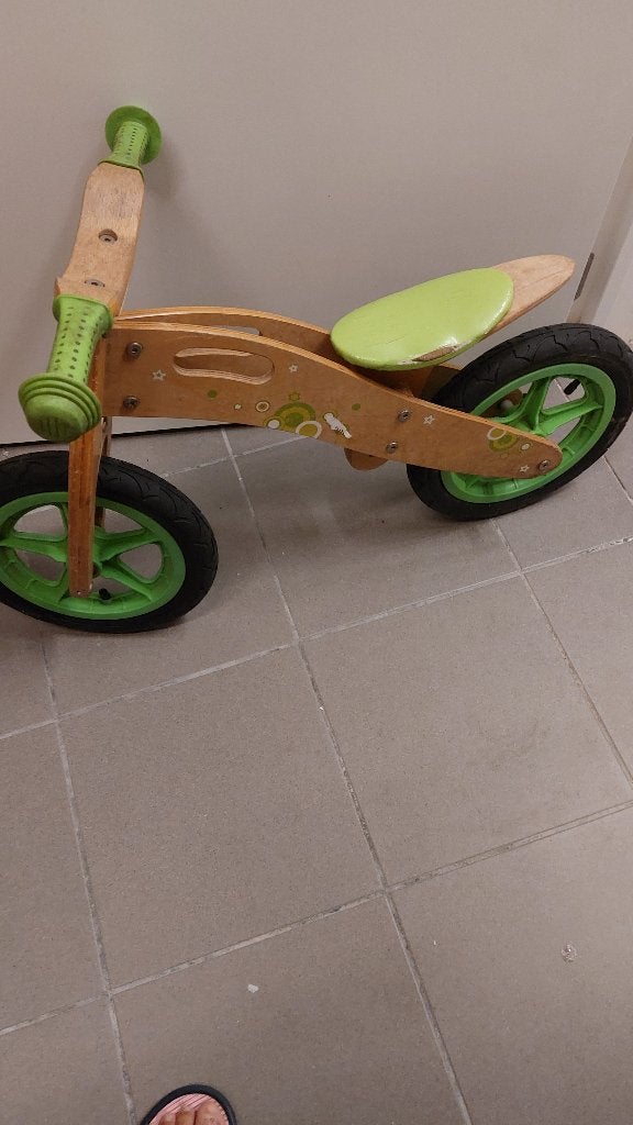 houten kinderloopfiets, Enlèvement, Utilisé, Vélo d'équilibre