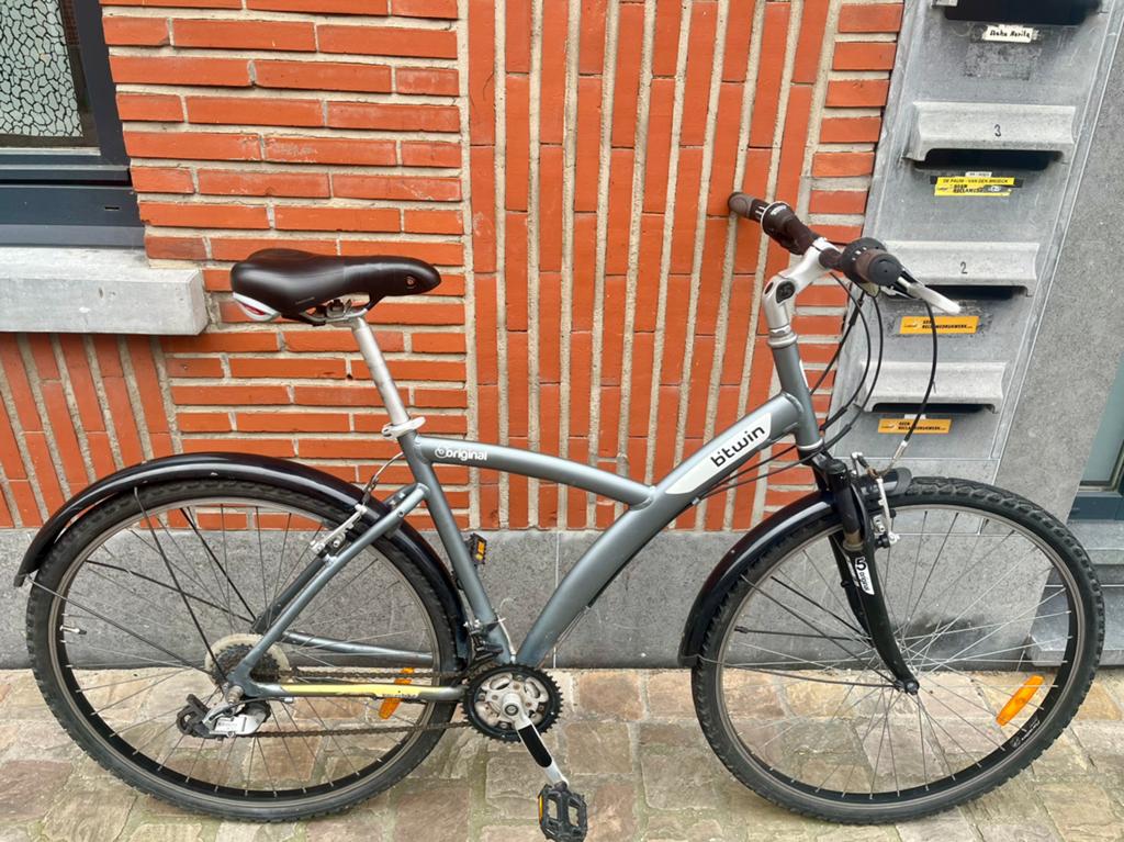 BTwin Original, Fietsen en Brommers, Overige merken, 28 inch, Gebruikt, Velgrem