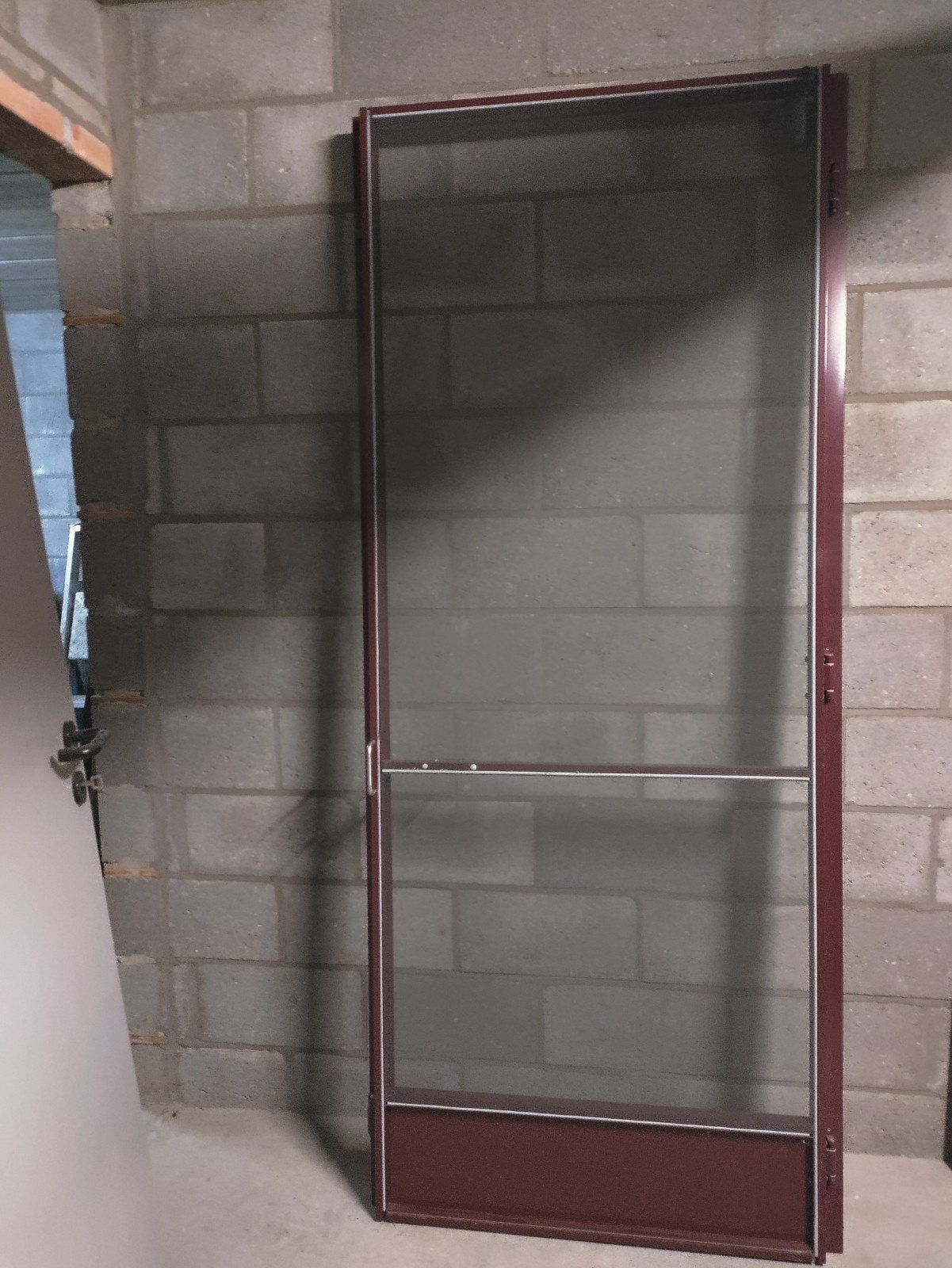 vliegendeur in aluminum, Doe-het-zelf en Bouw, Ophalen, Gebruikt