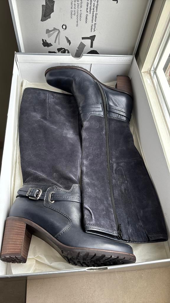 Blauwe laarzen Gabor, Kleding | Dames, Schoenen, Hoge laarzen, Blauw, Ophalen of Verzenden, Zo goed als nieuw