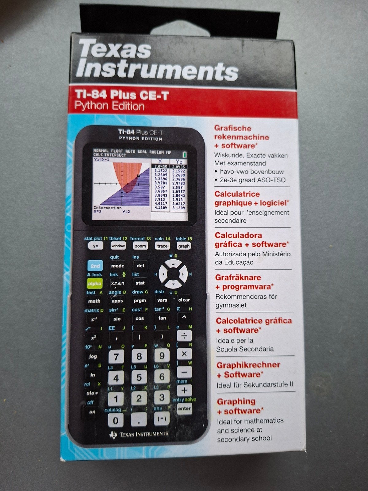 Texas Instruments TI-84 CE-T + Appli Pytho Nouvelles sceller, Divers, Calculatrices, Enlèvement ou Envoi, Calculatrices graphique