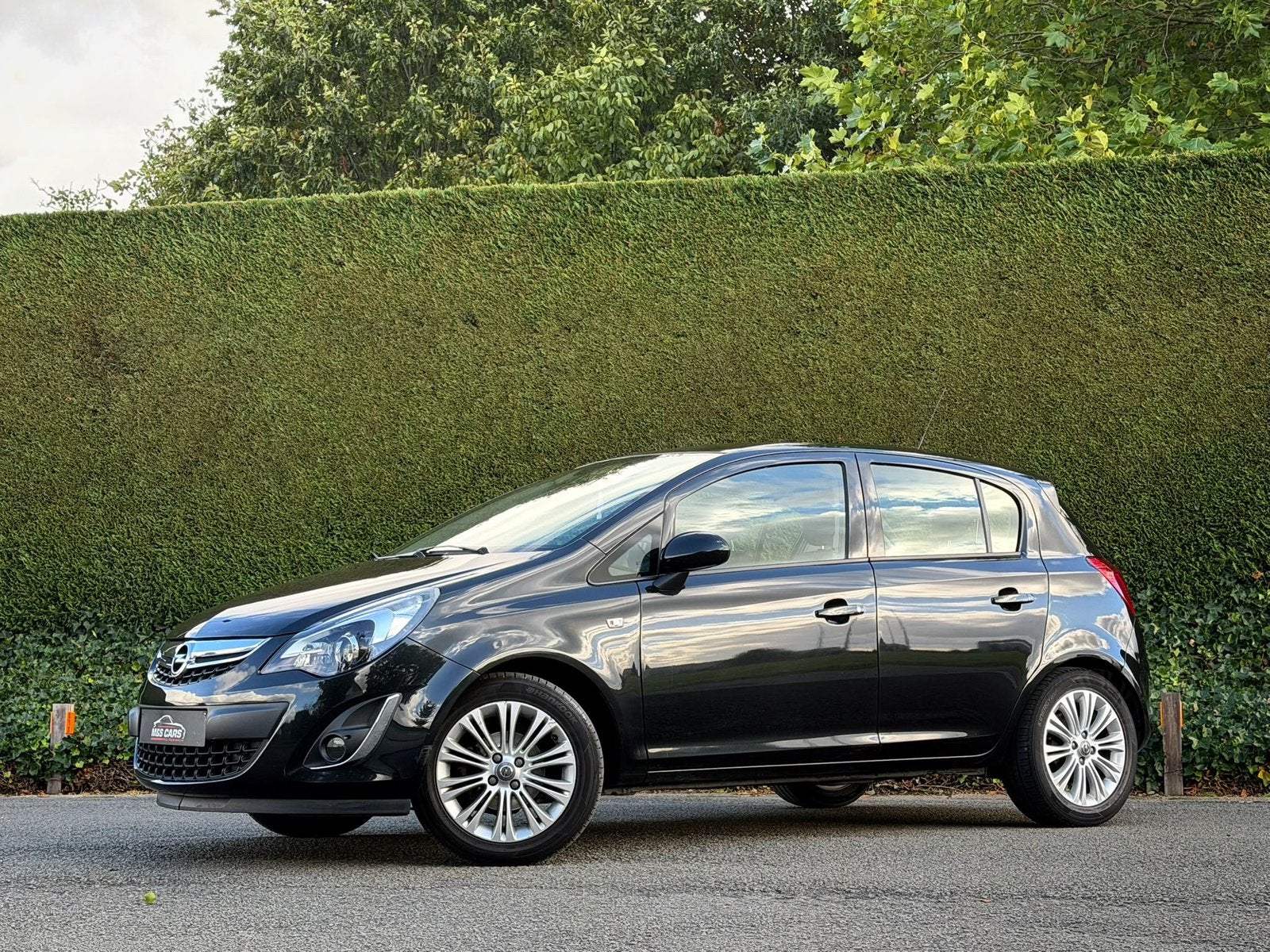 Opel Corsa | 1.2 Benzine | 153.085 | 02/2014 | Perfecte staa, Auto's, Euro 5, Leder en Stof, Zwart, Bedrijf