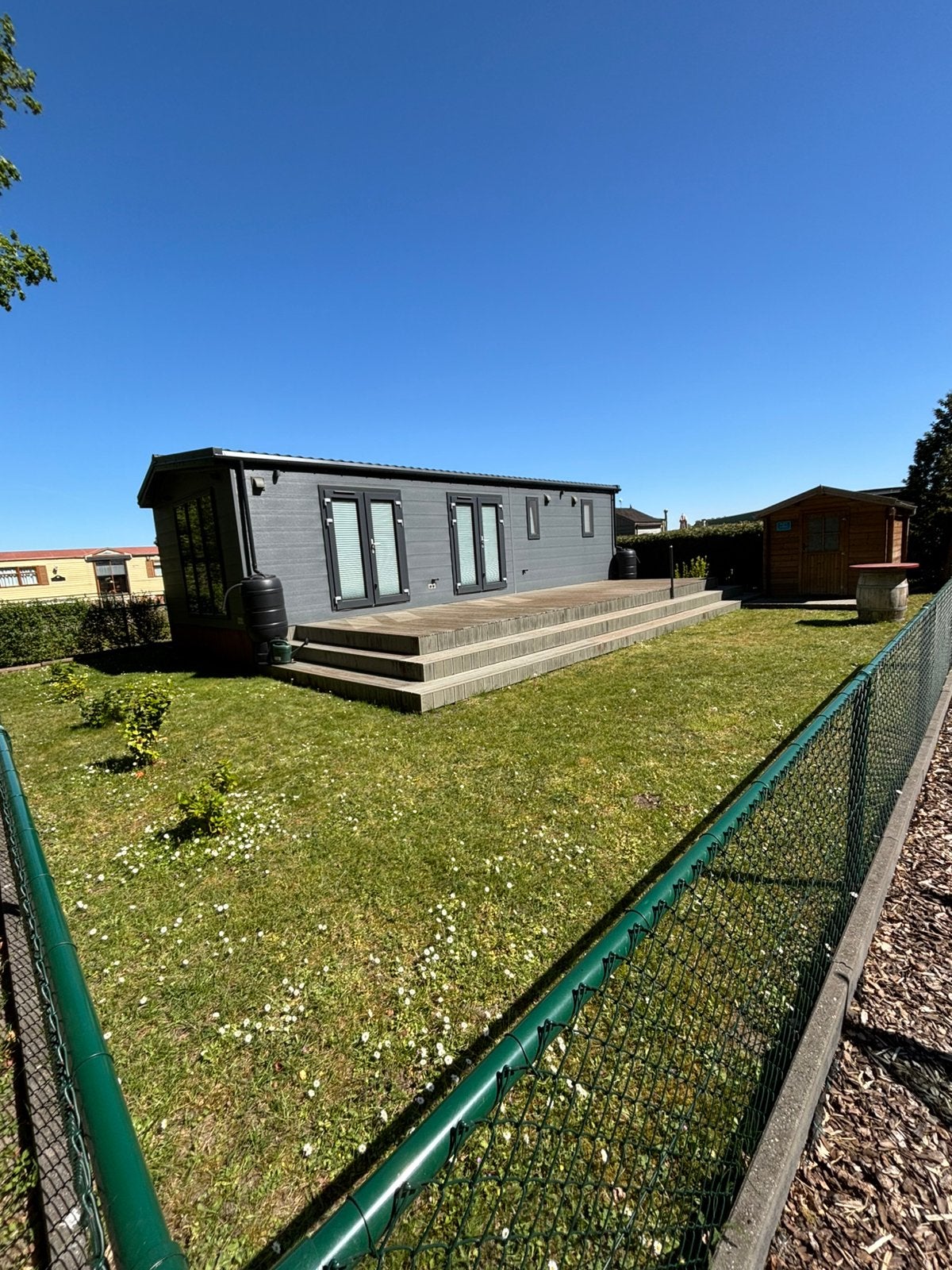 Mobil-home avec emplacement à Stekene, Caravanes & Camping, Caravanes, Particulier, jusqu'à 2, Douche, Enlèvement
