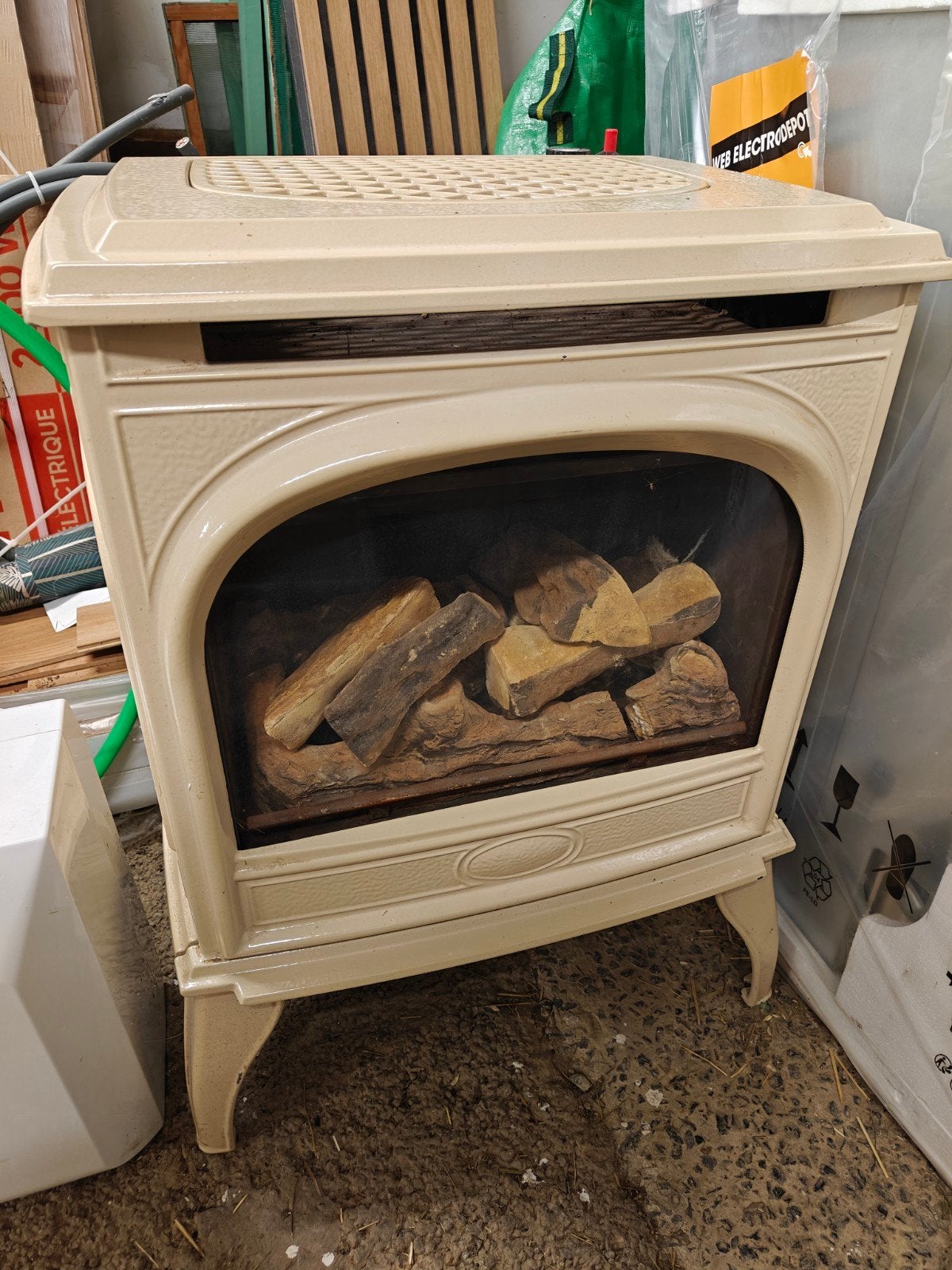 Poêle à gaz, Maison & Meubles, Poêles, Enlèvement, Utilisé, Gaz, Chauffage à gaz